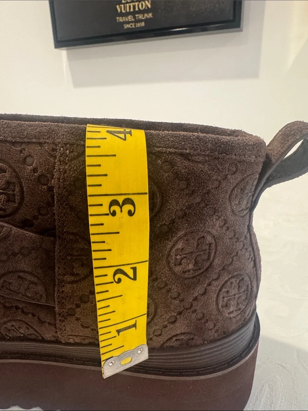 Tory Burch Shearling Lined Platform Boot. Ladies 10